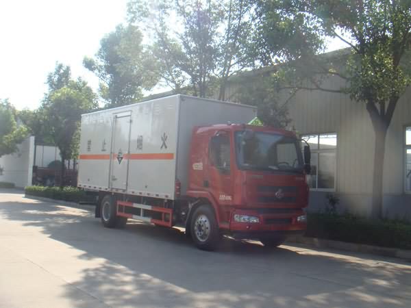東風天錦腐蝕性物品廂式運輸車