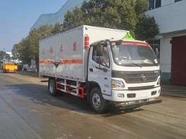 福田奧鈴腐蝕性物品廂式運(yùn)輸車